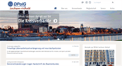 Desktop Screenshot of dpolg-lsa.de