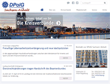 Tablet Screenshot of dpolg-lsa.de